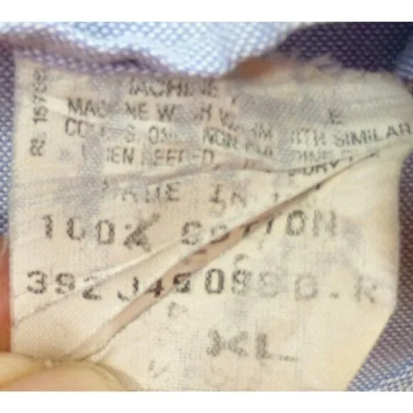 Duck Head Light Blue Long Sleeve Button Down Casual Shirt Xl USA Made - Picture 7 of 11